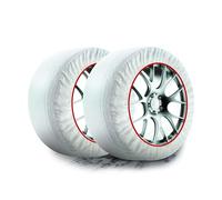 Bottari Calze da Neve Snow Socks Omologate Italia, Taglia M, Bianco, Catene da Neve Tessili per R13 - R19 (Misure per Pneumatici Dettagliate all'Interno)