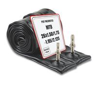 Bottari Set of 2 MTB Inner Tubes 26 x 1.50/1.75-1.95/2.125 - Italy Valve 40 mm - 26 Inch - Heavy Duty Rubber - Puncture Resistant - Easy to Install