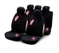 Bottari SpA 29016 My Spring Flower Car Covers - Black/Pink (9 Pieces)