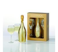 Bottega Gold Prosecco Gift Set with 2 Flutes 75cl