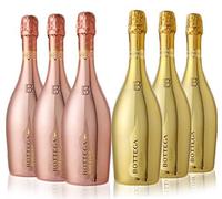 Bottega Gold Collection Bottega Gold Prosecco NV and Bottega Rose Gold NV 75cl (Case of 6)