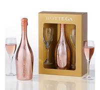 Bottega Rose Gold Rarity Gift Set with 2 Flutes 75cl