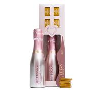 Bottega Rose Gold Sparkling Prosecco DOC Wine & Chocolates Gift Set, 200 ml