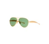 Bottega Veneta Aviator-style Sunglasses - Gold - One Size