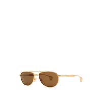 Bottega Veneta Aviator-style Sunglasses - Gold - One Size