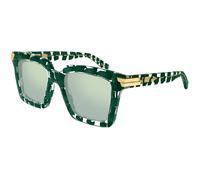 Bottega Veneta BV1005S 010 Woman Sunglasses Acetate Green Green Squared