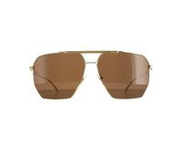 Bottega Veneta Man BV1012S 003 Sunglasses Metal Gold Brown Pilot Normal