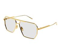Bottega Veneta BV1012S 009 Man Sunglasses Metal Gold Transparent Geometric