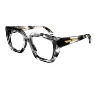Bottega Veneta BV1032O 008 Woman Optical frames Acetate Havana Transparent Squared