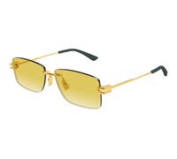 Bottega Veneta BV1126S 006 Man Sunglasses Metal Gold Squared