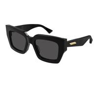 Bottega Veneta BV1212S 001 Woman Sunglasses Acetate Black Grey Squared Normal