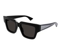Bottega Veneta BV1276S 001 Woman Sunglasses Acetate Black Grey Squared