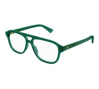 Bottega Veneta BV1294O 003 Man Optical frames Acetate Green Transparent Pilot