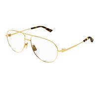 Bottega Veneta BV1302O 001 Men's Eyeglasses Gold Size 57 (Frame Only) - Blue Light Block Available