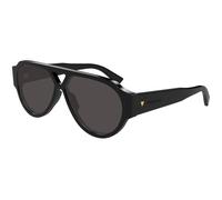 Bottega Veneta BV1318S 001 Man Sunglasses Acetate Black Grey Pilot