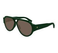 Bottega Veneta BV1318S 003 Man Sunglasses Acetate Green Brown Pilot