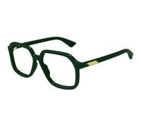 Bottega Veneta BV1329O 003 Unisex Optical frames Acetate Green Transparent Squared