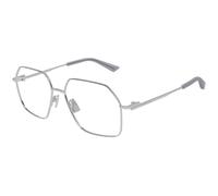 Bottega Veneta BV1332O 005 Woman Optical frames Metal Silver Transparent Squared