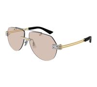 Bottega Veneta Unisex Sunglass BV1342S - Frame color: Silver, Lens color: Brown