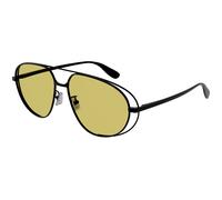 Bottega Veneta BV1344S 002 Unisex Sunglasses Metal Black Pilot