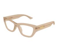 Bottega Veneta BV1360O 008 Woman Optical frames Acetate Brown Transparent Squared