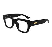 Bottega Veneta BV1361O 005 Man Optical frames Acetate Black Transparent Squared