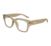 Bottega Veneta BV1361O 008 Man Optical frames Acetate Brown Transparent Squared