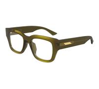 Bottega Veneta BV1361O 009 Man Optical frames Acetate Green Transparent Squared