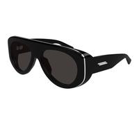 Bottega Veneta BV1362S 001 Unisex Sunglasses Injected Black Grey Pilot