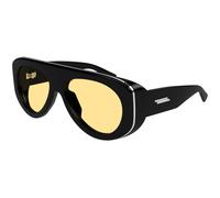 Bottega Veneta BV1362S 005 Unisex Sunglasses Injected Black Orange Pilot