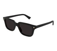 Bottega Veneta BV1363S 001 Unisex Sunglasses Acetate Black Grey Squared
