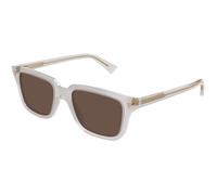 Bottega Veneta BV1363S 004 Unisex Sunglasses Acetate Grey Brown Squared
