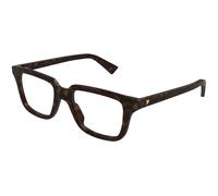 Bottega Veneta BV1365O 006 Unisex Optical frames Acetate Havana Transparent Squared