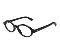 Bottega Veneta BV1367O 001 Woman Optical frames Acetate Black Transparent Round