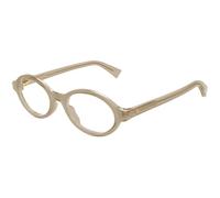 Bottega Veneta BV1367O 003 Woman Optical frames Acetate Brown Transparent Round
