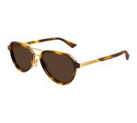 Bottega Veneta BV1373S 002 Unisex Sunglasses Acetate Havana Brown Pilot