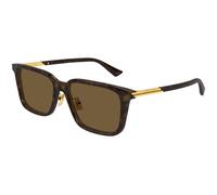 Bottega Veneta BV1374SK 006 Man Sunglasses Acetate Havana Brown Squared