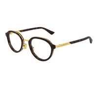 Bottega Veneta BV1375O 002 Man Optical frames Acetate Havana Transparent Round