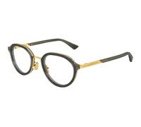 Bottega Veneta BV1375O 004 Man Optical frames Acetate Grey Transparent Round