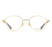 Bottega Veneta BV1382O Men's Glasses, Gold, Size 50