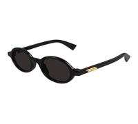 Bottega Veneta BV1388S 001 Unisex Sunglasses Acetate Black Grey Round