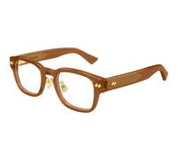 Bottega Veneta BV1404OA 007 Man Optical frames Acetate Brown Transparent Squared