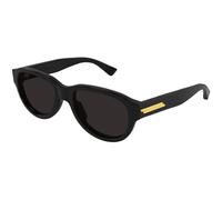 Bottega Veneta BV1410S 001 Man Sunglasses Acetate Black Grey Round