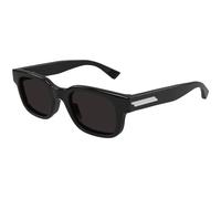 Bottega Veneta BV1411S 001 Man Sunglasses Acetate Black Grey Squared
