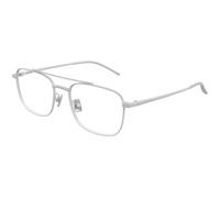 Bottega Veneta BV1425OA 002 Unisex Optical frames Titanium Silver Transparent Squared