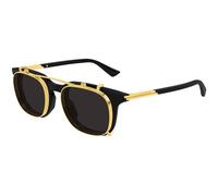 Bottega Veneta BV1429S 001 Man Sunglasses Acetate Black Transparent Squared