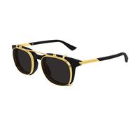 Bottega Veneta BV1429S 001 Man Sunglasses Acetate Black Transparent Squared
