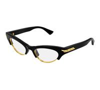 Bottega Veneta BV1431S 009 Woman Sunglasses Acetate Black Transparent Cat Eye