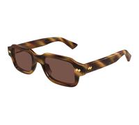Bottega Veneta BV1442S 002 Man Sunglasses Acetate Havana Brown Squared