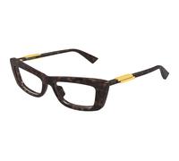 Bottega Veneta BV1449O 002 Woman Optical frames Acetate Havana Transparent Squared